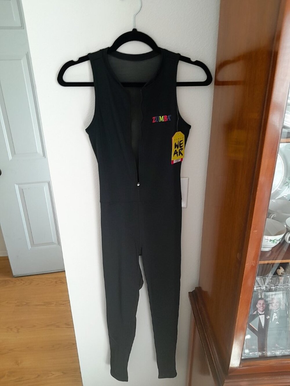 NWT and packaging Zumba Prep Long Bodysuit with Mesh Back size  Spicy (small) - Picture 2 of 12